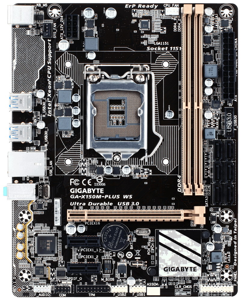 Gigabyte GA-X150M-Plus WS - Motherboard Specifications On